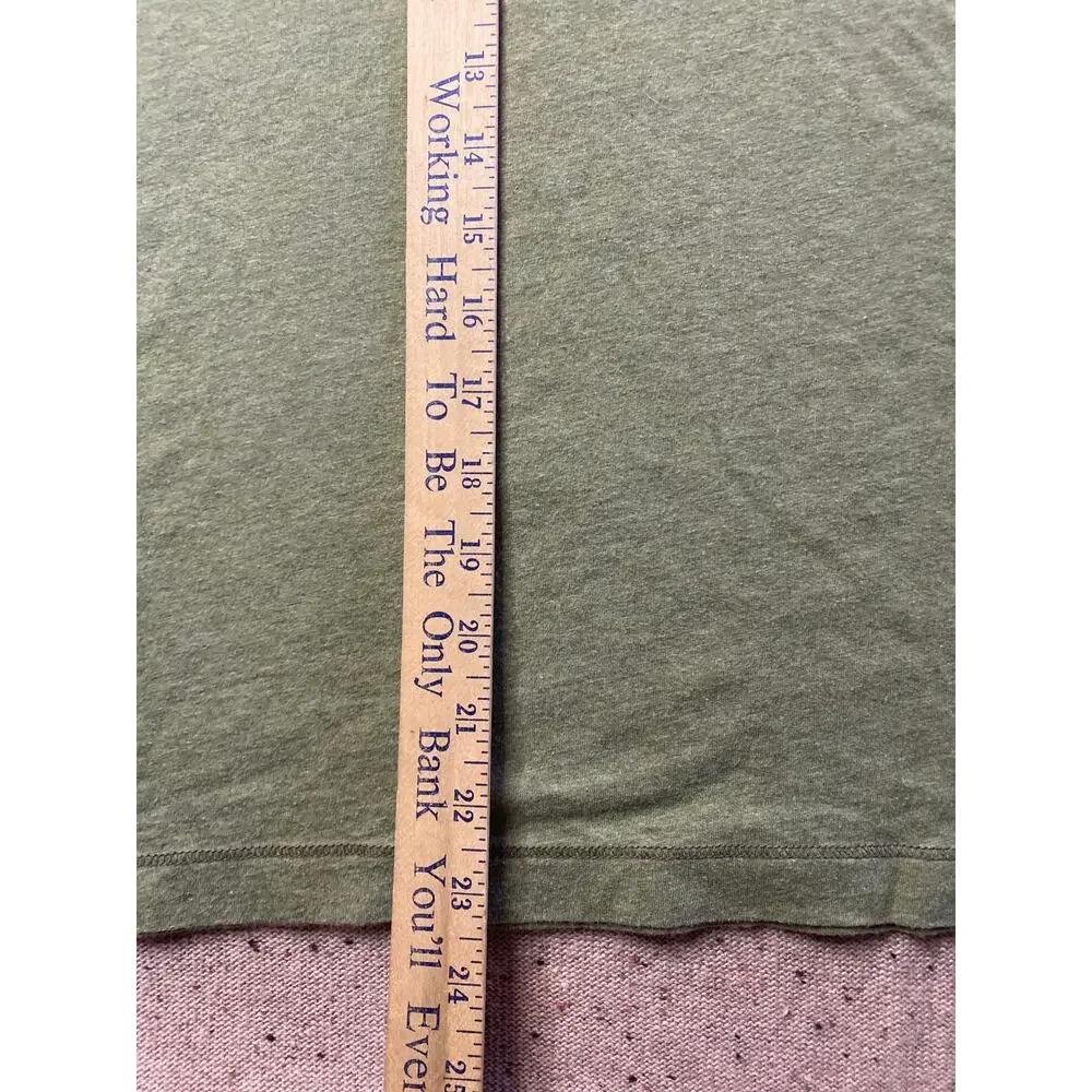 Banana Republic Soft Brushed Cotton Long Sleeve Tshirt Large Green